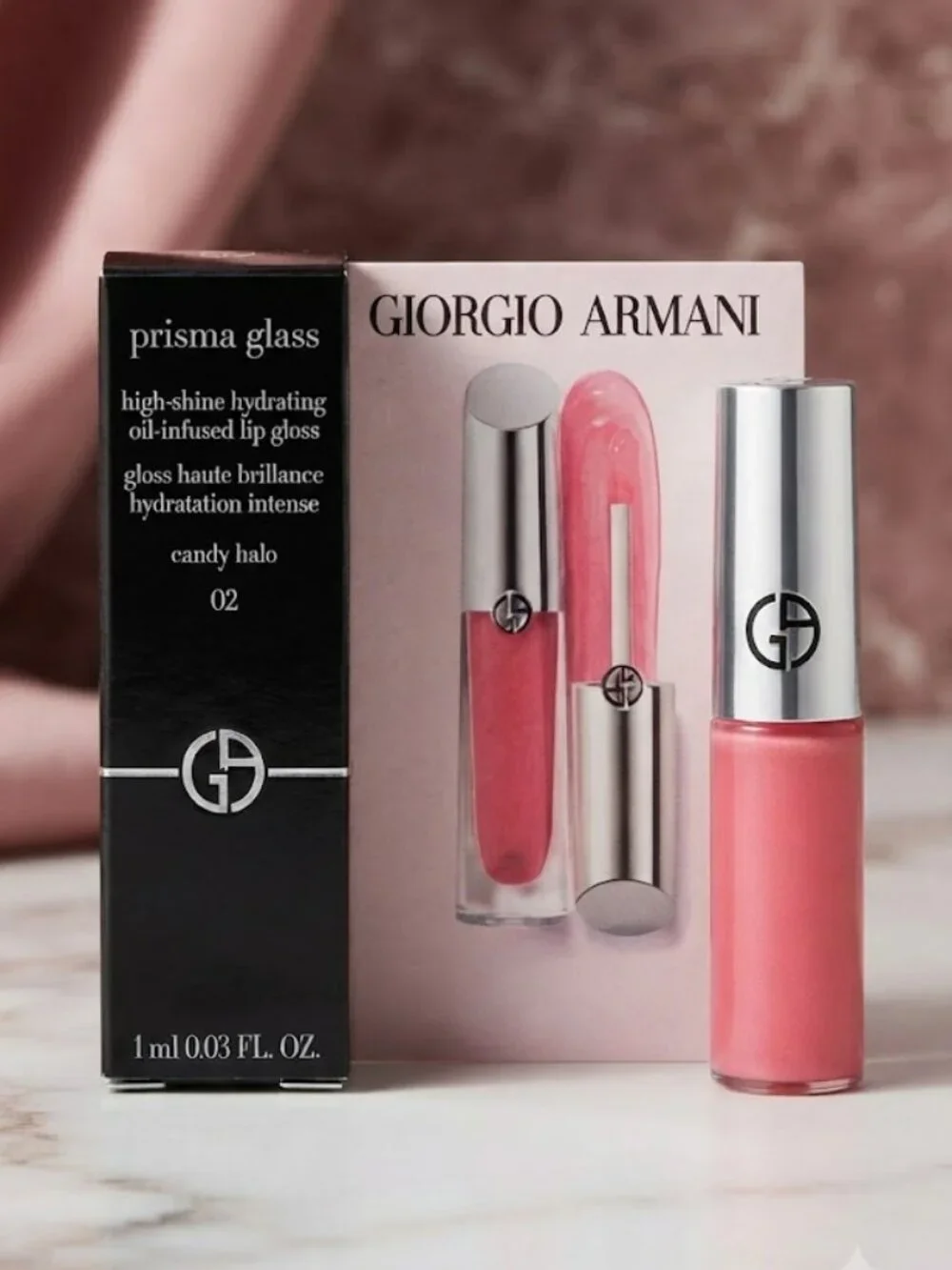 GIORGIO ARMANI Prisma Glass - Candy Halo 02 - Travel Mini Lip Gloss